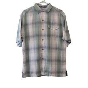 Tommy Bahama Men's Medium Plaid Button Up Shirt Original Fit